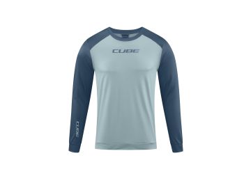 Cube MTB Rundhalstrikot langarm grey´n´anthracite L